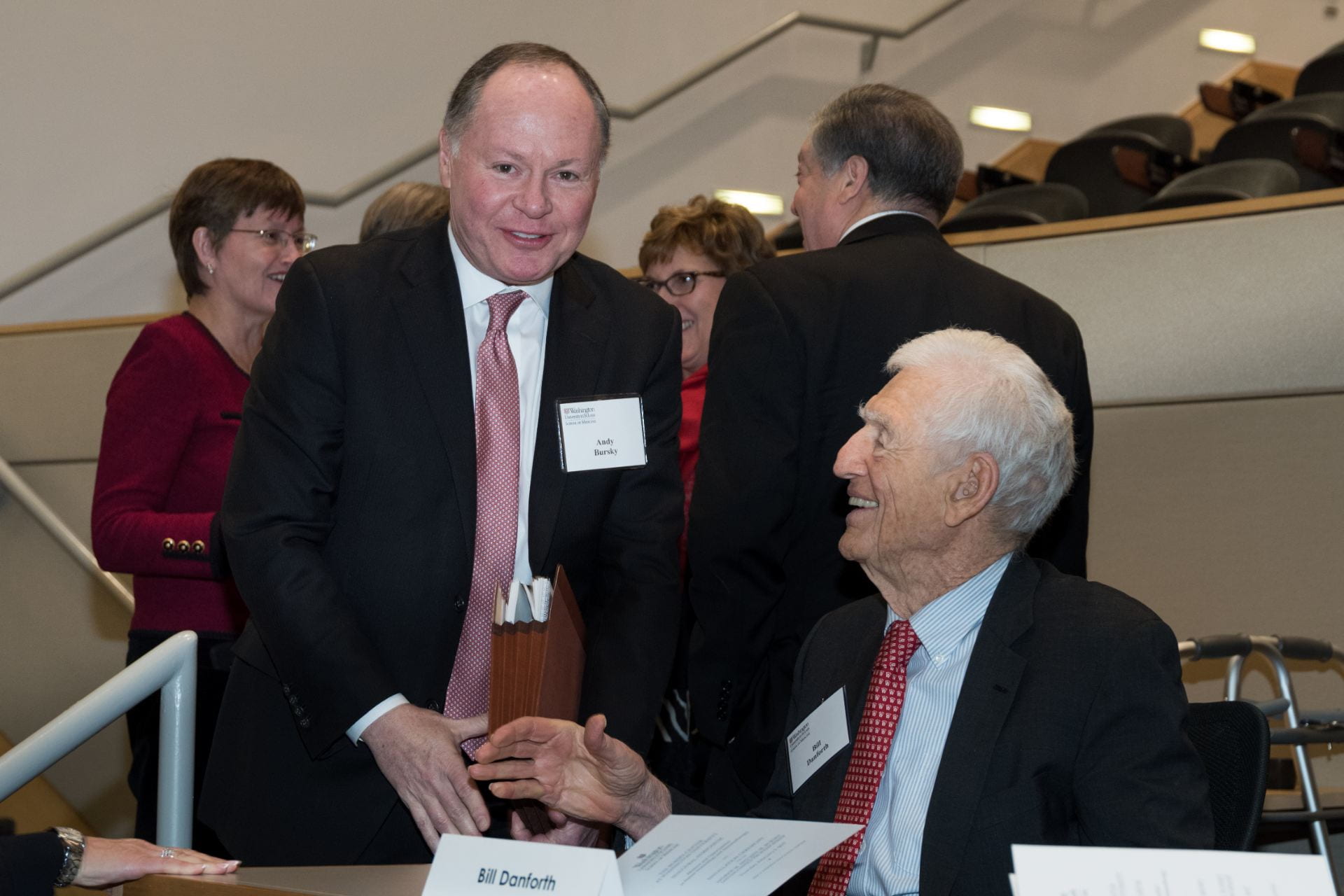 Andy Bursky and Chancellor Danforth