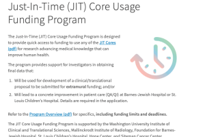 Just-In-Time (JIT) Core Usage Funding Program